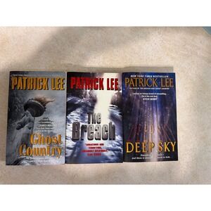 Patrick Lee Thriller Book Lot Deep Sky The Breach Ghost Country Paperbacks